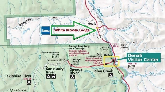 White Moose Lodge ヒーリー エクステリア 写真